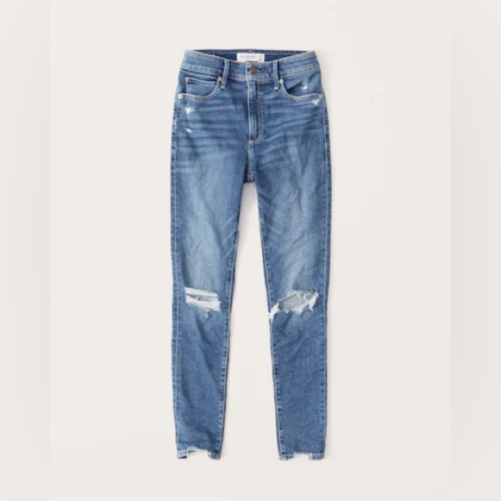 Abercrombie & Fitch High Rise Super Skinny Ankle Jeans